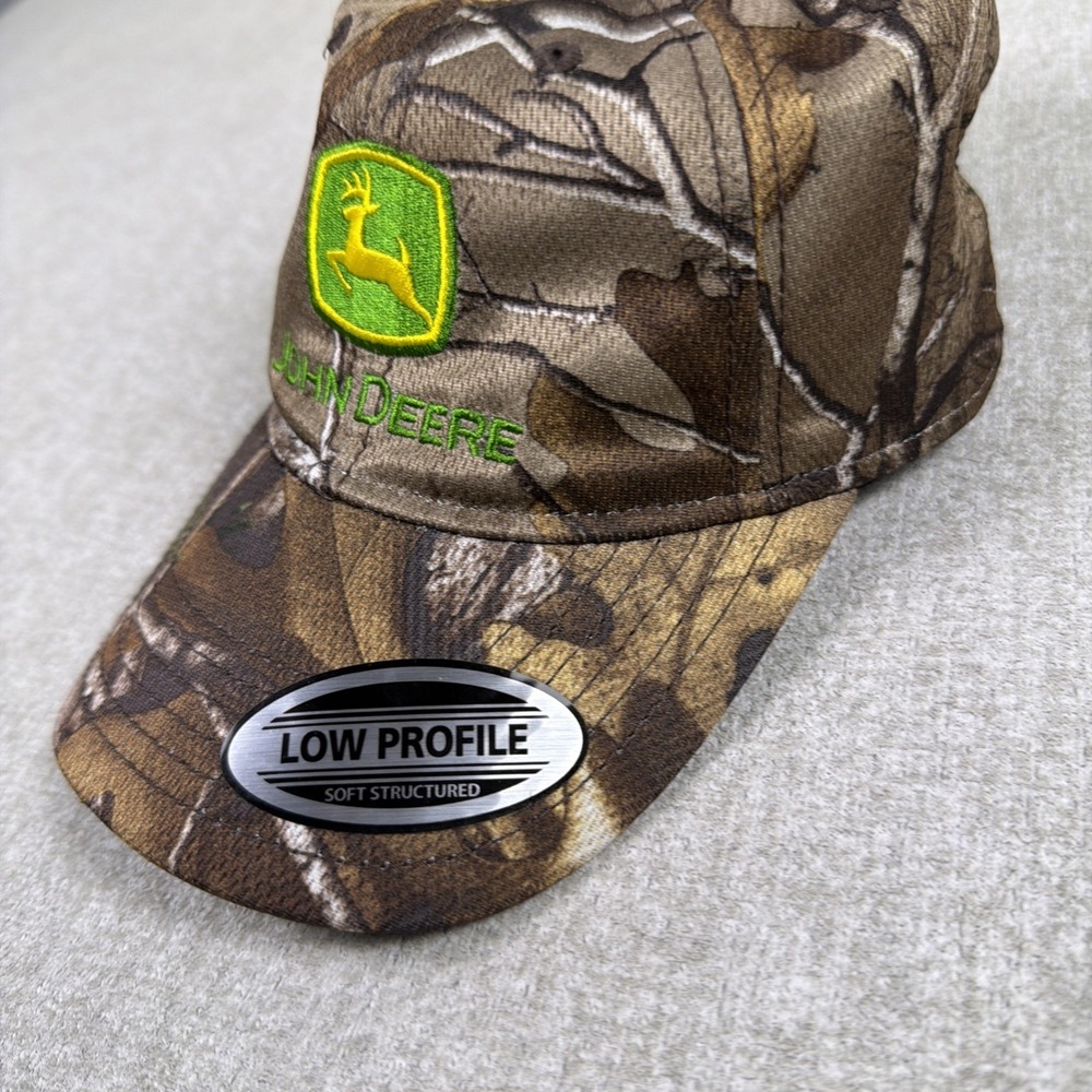 John Deere Camo Hat RN125441 Low Profile Soft Structured NWOT